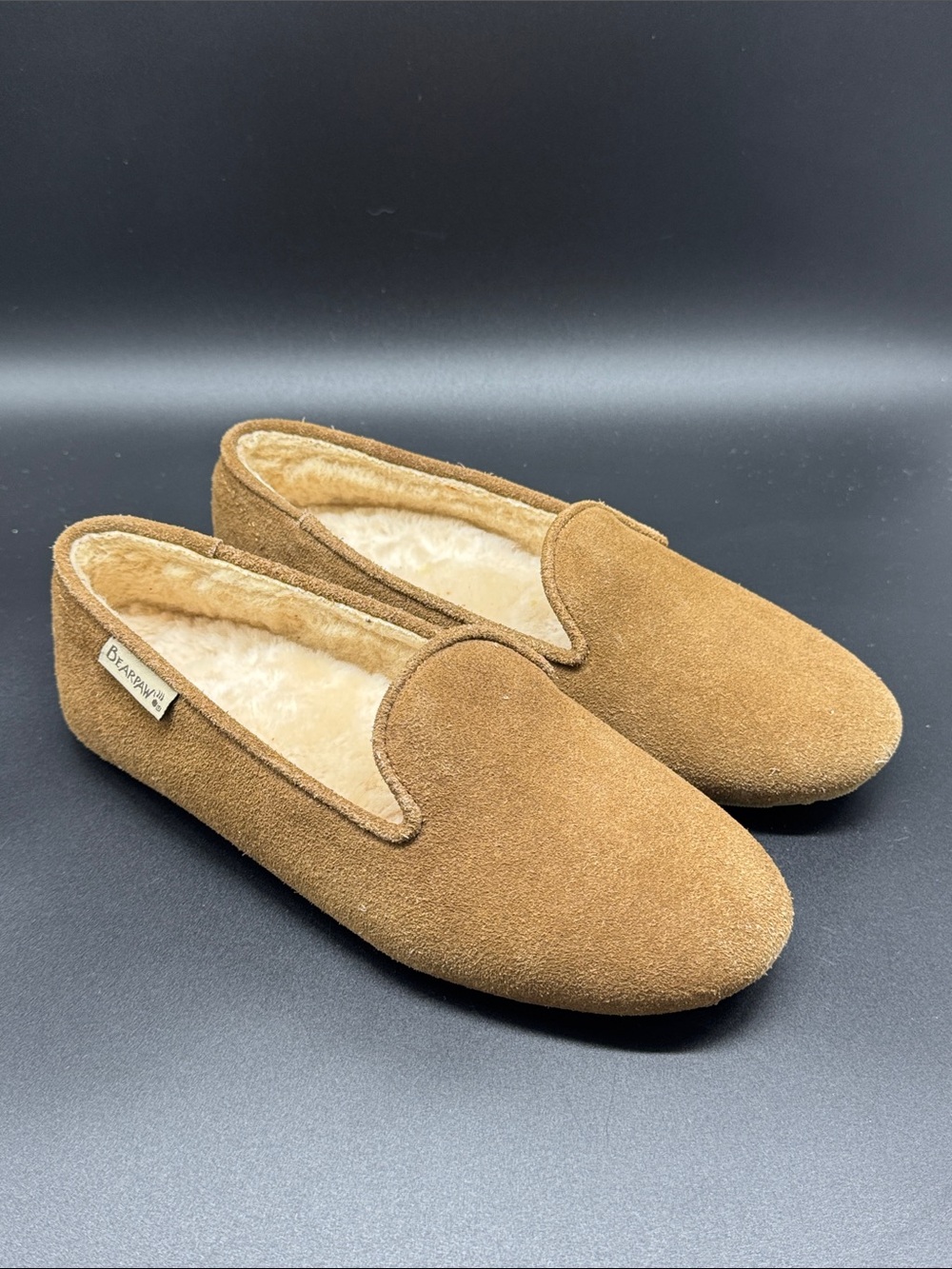 BearPaw Women's Suede Slip-On Slippers Sz 7
